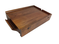 Secretária de madeira vintage com design de flor esculpida aproximadamente 30cm L x 20cm L, usado comprar usado  Enviando para Brazil