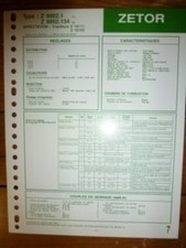 Z8002.1 z8002.134 fiche d'occasion  France