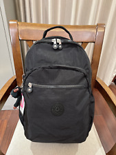 Mochila grande preta 45cm nova com etiquetas Kipling Seoul laptop vintage reduzido comprar usado  Enviando para Brazil