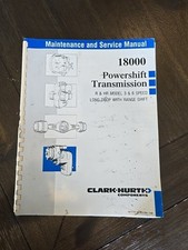 Manual de serviço de manutenção de transmissão CLARK 18000 R HR modelo 3 livro de 6 velocidades comprar usado  Enviando para Brazil