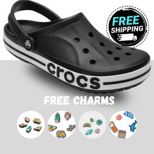 Usado, Sandália unissex Crocs Bayaband preta tamanco impermeável conforto sapatos casuais comprar usado Usado, Sandália unissex Crocs Bayaband preta tamanco impermeável conforto sapatos casuais comprar usado  Enviando para Brazil