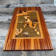 Wood mermaid hanging for sale  Honolulu