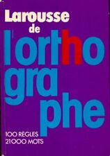 Larousse orthographe. 100 d'occasion  Hennebont
