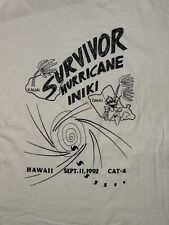 Usado, Camiseta vintage años 90 Hawaii Hurricane Iniki talla L nueva sin etiquetas segunda mano  Embacar hacia Argentina