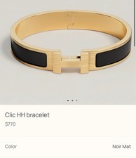 Hermès bracelet noir d'occasion  Expédié en Belgium