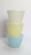 Tazones de refrigerador vintage pastel tupperware 148 con tapas de sello tupper 215 década de 1950 segunda mano  Embacar hacia Argentina