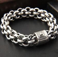 Pulseira masculina retrô prata ousada personalizada comprar usado  Enviando para Brazil