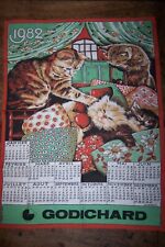Ancien torchon calendrier d'occasion  Strasbourg-