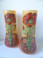 Paire vases émaillés d'occasion  Ussac