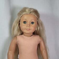 Muñeca American Girl 18" TLC Caroline Abbott ojos aguamarina cabello rubio rizado segunda mano  Embacar hacia Argentina