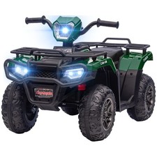 HOMCOM Quad Elettrico per Bambini 3-5 Anni Velocità max 4km/h Nero e Verde na sprzedaż  Wysyłka do Poland