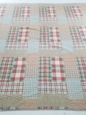 Saco de alimentação vintage lindo xadrez padrão patch colcha de trabalho 89x92 polegadas comprar usado  Enviando para Brazil