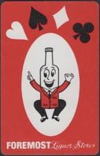 Cartas de baralho cartão único antigo * PRINCIPAL LOGOTIPO DE LOJAS DE BEBIDAS Publicidade comprar usado  Enviando para Brazil
