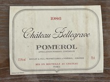 étiquette château bellegrave d'occasion  Toul