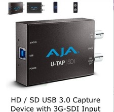 Usado, Dispositivo de captura SDI alimentado AJA U-TAP USB 3.1 Gen 1 comprar usado  Enviando para Brazil