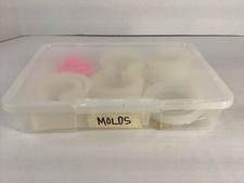 Conjunto de moldes de plástico para artesanato e projetos faça você mesmo com caixa de armazenamento D comprar usado  Enviando para Brazil