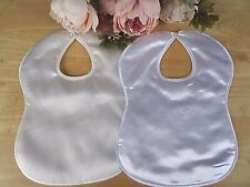 Baby satin bib for sale  UK