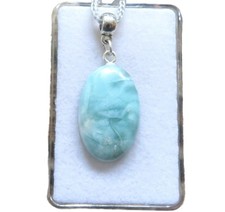 Larimar cabochon anhänger gebraucht kaufen  Ering