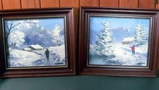 Pair original oil for sale  PENZANCE