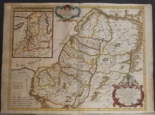 TERRA SANTA ISRAEL 1679 CANTELLI DA VIGNOLA MAPA ANTIGO INCOMUM GRAVADO EM COBRE comprar usado  Enviando para Brazil