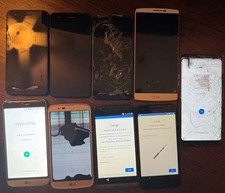 Lote de 9 LG Phoenix G5 K10 Stylo 5 V10 H790 preto usado justo problemas quebrados comprar usado  Enviando para Brazil