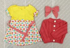 Set 3 de Vestido Suéter Cardiga Lazo Se Ajusta 18'' Muñeca Americana Niño Niña Ropa segunda mano  Embacar hacia Mexico