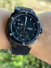 Alpina Avalanche Extreme relógio regulador preto PVD manual masculino 49,5 mm fabricado na Suíça comprar usado  Enviando para Brazil