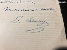 Lettre autographe manuscrite d'occasion  Château-Renault