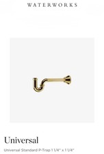 WATERWORKS Universal Standard P-Trap 11/4" x 11/4"' ACABAMENTO: LATÃO 26-86770-51479 comprar usado WATERWORKS Universal Standard P-Trap 11/4" x 11/4"' ACABAMENTO: LATÃO 26-86770-51479 comprar usado  Enviando para Brazil