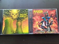 2CD thrash metal  "Nuclear Assault – Survive"  &  "Razor – Cycle Of Contempt" comprar usado  Enviando para Brazil