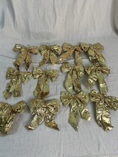 Conjunto Antigo de 16 Arcos de Natal Folha de Ouro Árvores de Arame, Decoração, Presentes comprar usado  Enviando para Brazil
