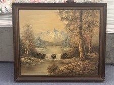 Antique landscape oil for sale  LONDON