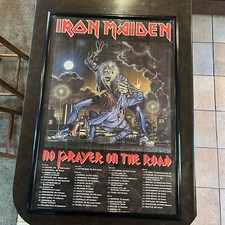 Antigo 1990 Iron Maiden pôster oficial turnê norte-americana No Prayer on the Road comprar usado  Enviando para Brazil