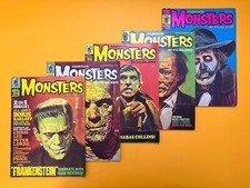 Usado, Lote de 5 Capas de Logotipos de Basil Monsters Famous - 1969–74 Karloff Frankenstein Preço comprar usado  Enviando para Brazil