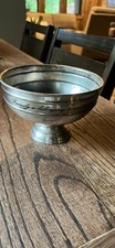 Tigela de pedestal de estanho POTTERY BARN prato para servir decoração para casa comprar usado  Enviando para Brazil