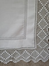 Victorian linen tablecloth for sale  HUDDERSFIELD