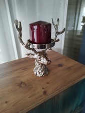 Hirschkopf kerzenständer meta gebraucht kaufen  Montabaur-Umland