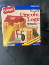 Usado, Playground Lincoln Logs estruturas de madeira vintage em excelente estado usado incompleto 984 1 comprar usado  Enviando para Brazil
