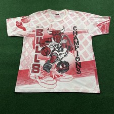 Camiseta de basquete masculina vintage Chicago Bulls XL branca 90S estampa total NBA comprar usado  Enviando para Brazil