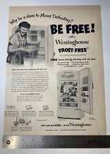 Geladeira Westinghouse Frost-Free Judy Bond 10x13" VINTAGE 1952 anúncio impresso comprar usado  Enviando para Brazil