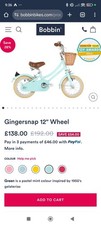 Bobbin gingersnap wheel for sale  BIRMINGHAM