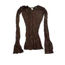 Blusa de malha transparente JEAN PAUL GAULTIER x Lotta Volkova marrom comprar usado  Enviando para Brazil
