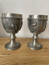 Pewter globlets pair for sale  EDINBURGH