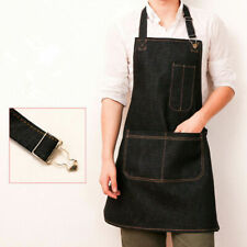 Avental jeans unissex simples pintura cozinha cozinha restaurante barista trabalho avental comprar usado  Enviando para Brazil