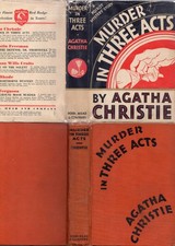 AGATHA CHRISTIE - MURDER IN THREE ACTS - RARE DODD MEAD 1ST 1934 dj, usado comprar usado  Enviando para Brazil