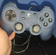 Gamepad Logitech dupla ação controle de jogo USB azul escuro comprar usado  Enviando para Brazil