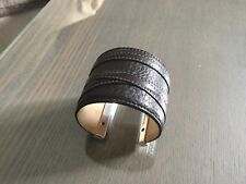 Manchette cuir marron d'occasion  Andeville