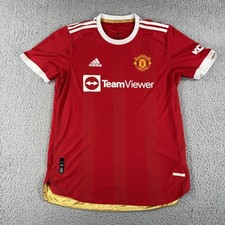 Camisa masculina Manchester United grande Premier League futebol Adidas TeamViewer 21 22 comprar usado  Enviando para Brazil