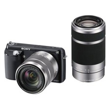 Kit de lentes Sony Nex-F3 zoom duplo E 18-55Mm 55-210Mm Nex-F3Y preto comprar usado  Enviando para Brazil