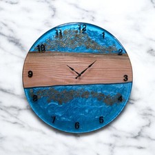 Epoxid wanduhr handgefertigt gebraucht kaufen  Stuttgart